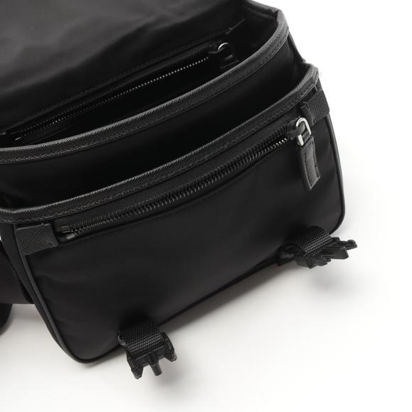 Prada Re-Nylon Tessuto Saffiano Shoulder Bag Nylon Saffiano Leather Black - Picture 5 of 5